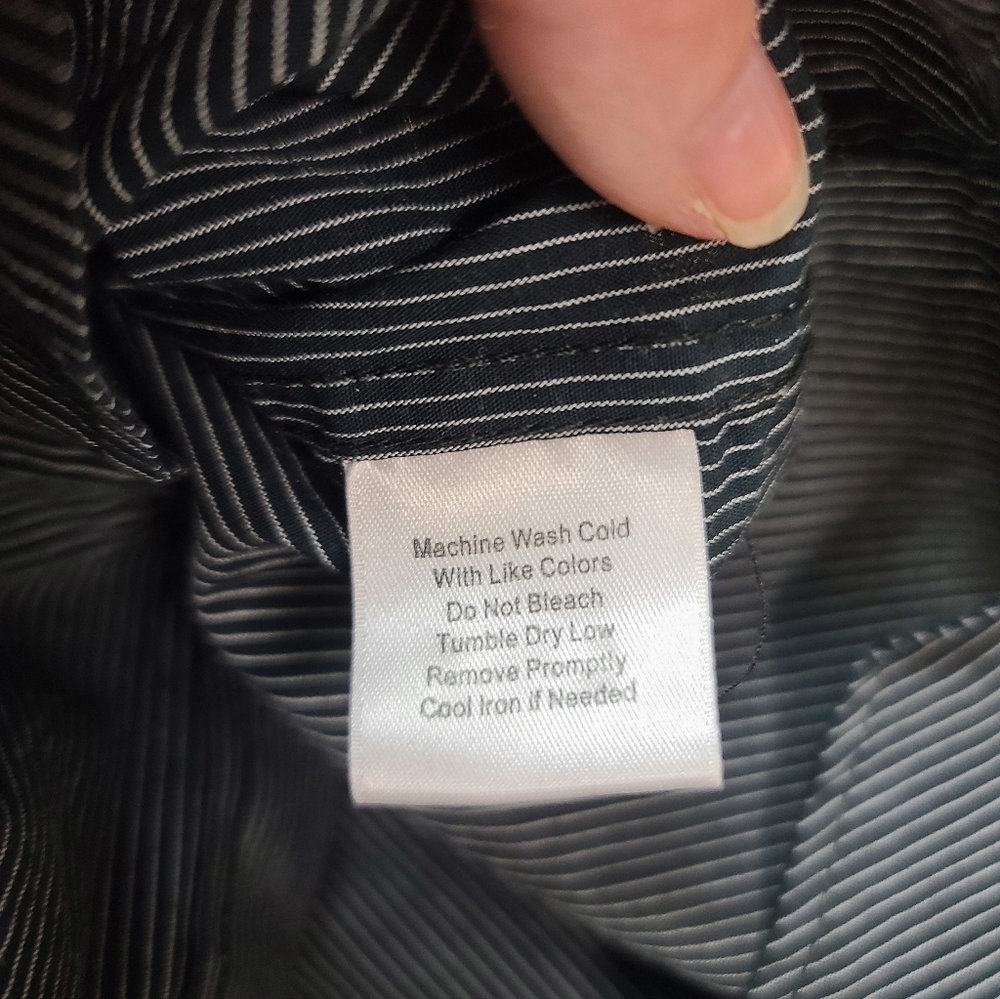 Blue Pronto Uomo Men's Black and Blue Embroidered Shirts Lot Of 2 Shirts - Picture 2 of 6